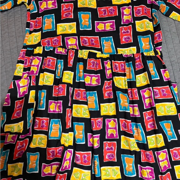 Vintage Colorful Babydoll Dress - Picture 2 of 6